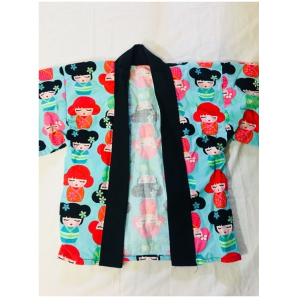Unbranded Other - Japanese Kimono Child Kokeshi Print Girls Costume